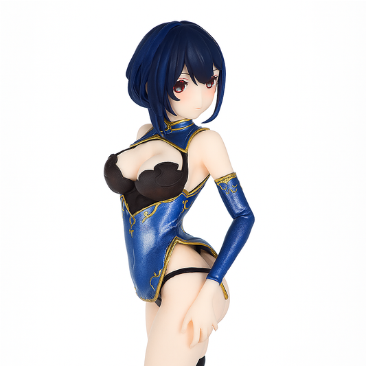Southern Rose Figure | Midnight Elegance in Sapphire (27cm)