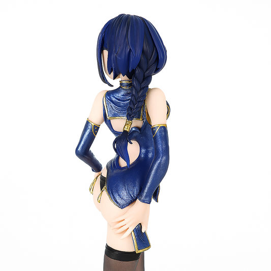 Southern Rose Figure | Midnight Elegance in Sapphire (27cm)