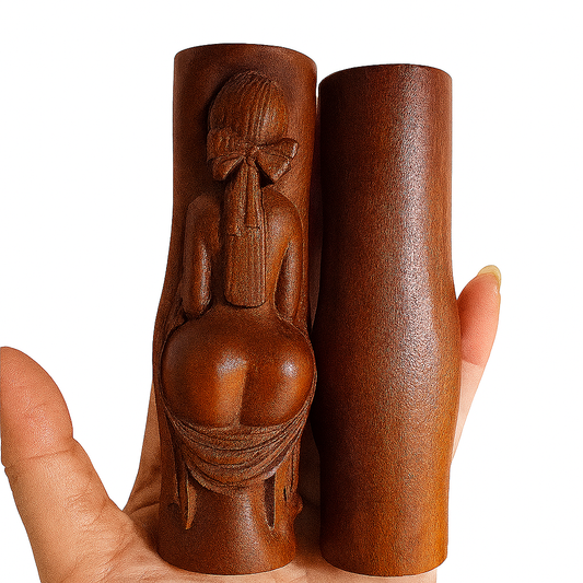 Backview Muse | Hand-Carved Lightning-Struck Jujube Wood Sculpture