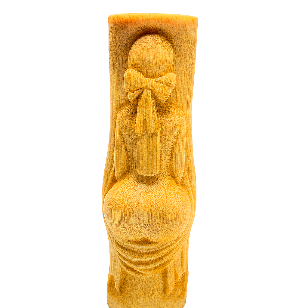 Backview Muse | Hand-Carved Lightning-Struck Jujube Wood Sculpture