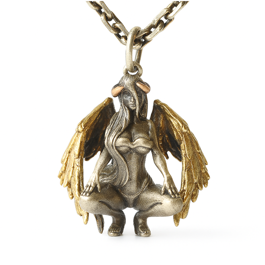 Demon Angel Pendant | Duality in Flight