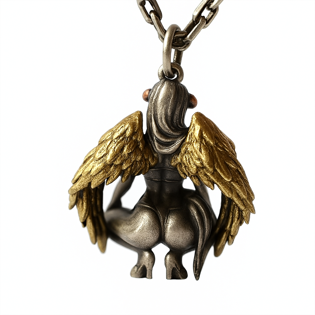 Demon Angel Pendant | Duality in Flight