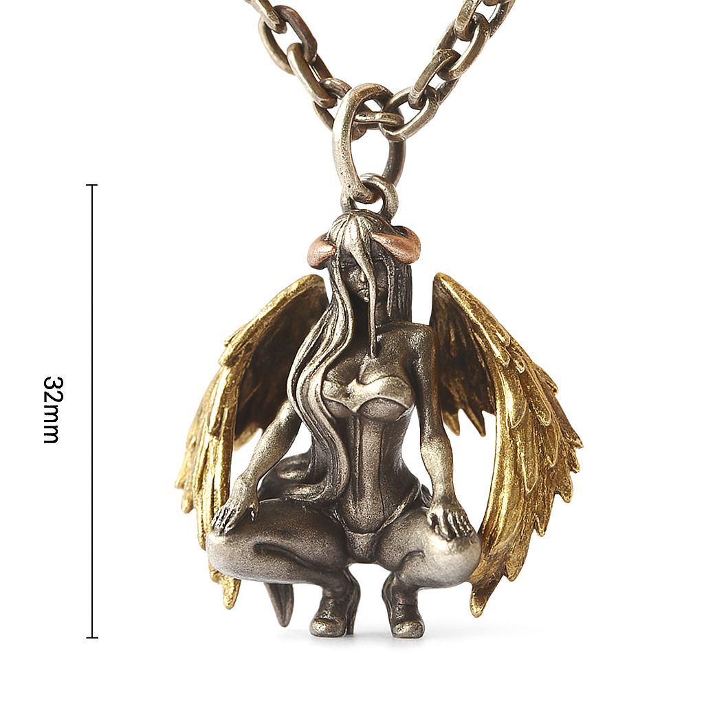 Demon Angel Pendant | Duality in Flight