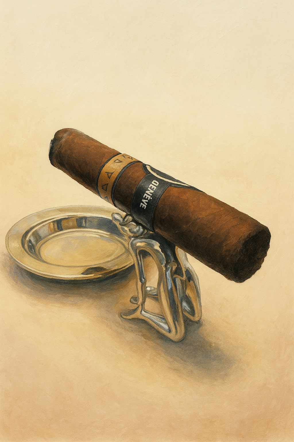 Sensual Rest | Silver Cigar Stand
