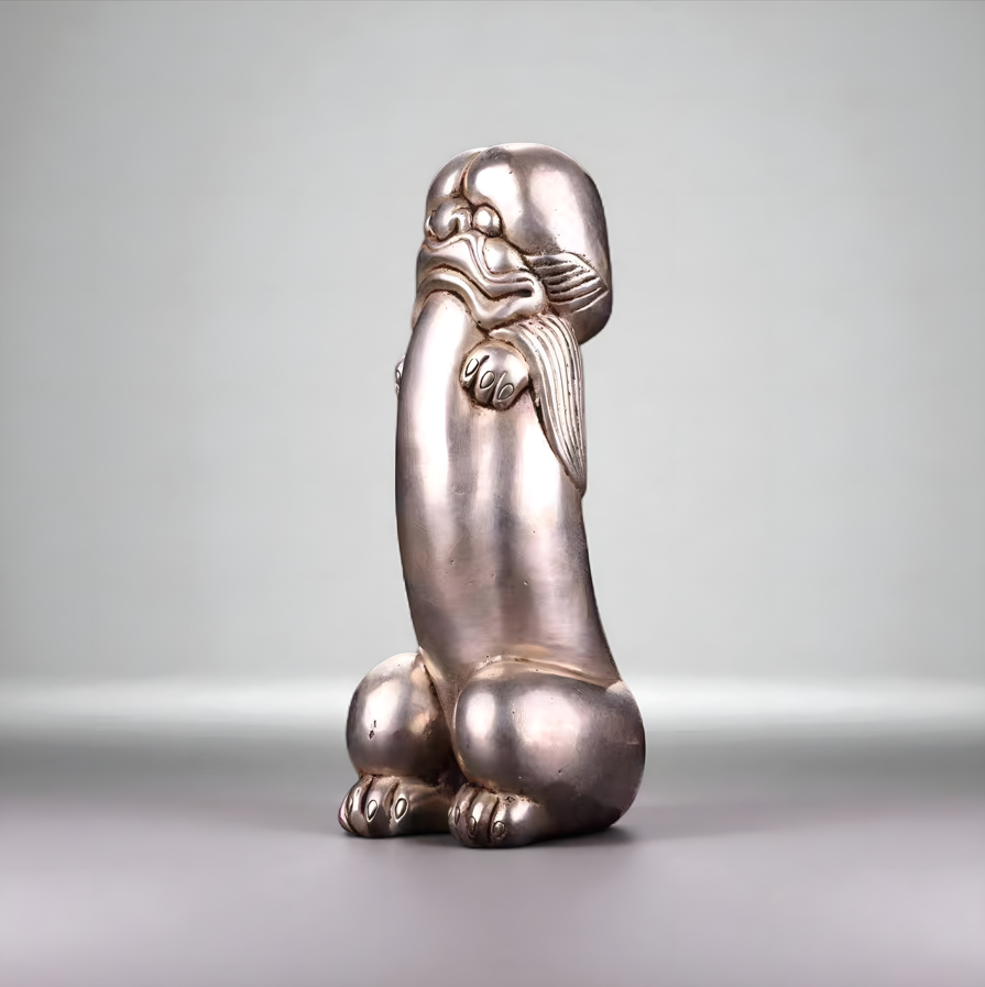 Handcrafted Silver Abstract Sculpture | Collectible Home Decor