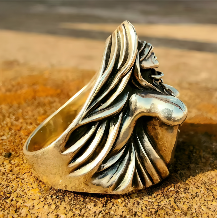 Gothic Statement Ring | Blindfolded Angel