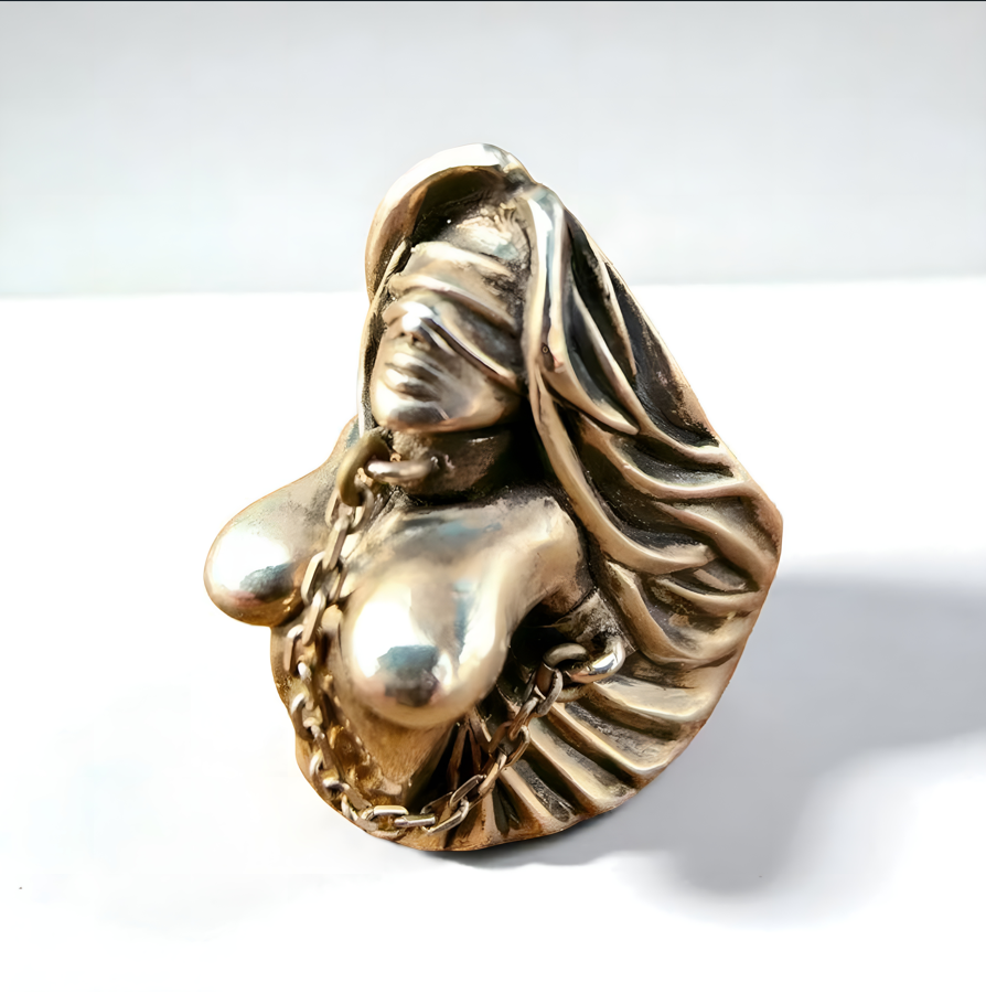 Gothic Statement Ring | Blindfolded Angel