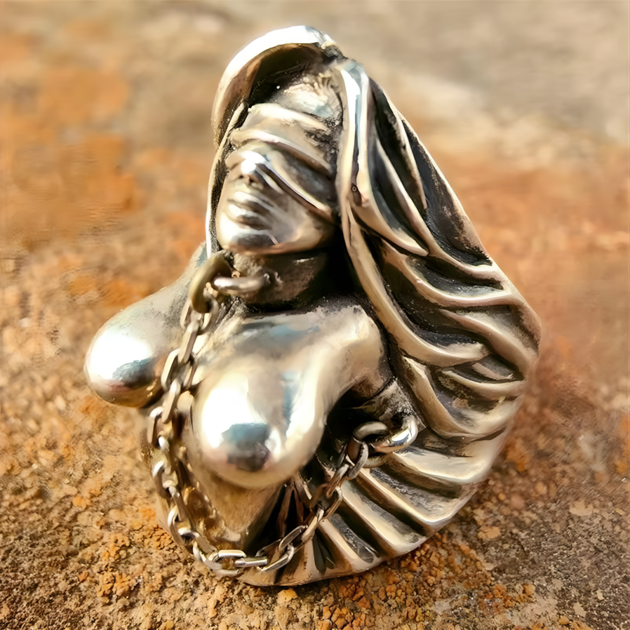 Gothic Statement Ring | Blindfolded Angel