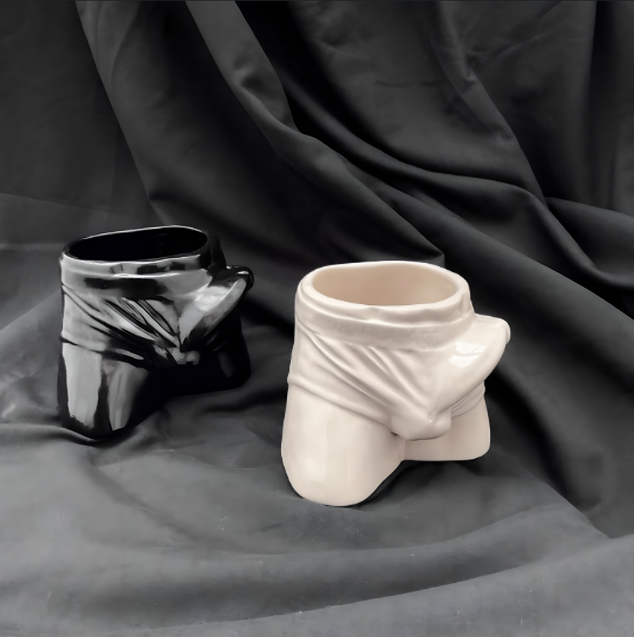 Handcrafted Ceramic Coffee Mug | Playful Minimal Design