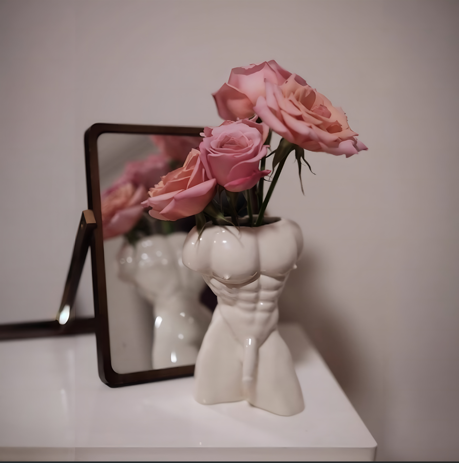 Sculptural Ceramic Mug | Torso-Inspired Artistic Drinkware