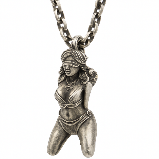 Bound Grace | Handcrafted Silver Pendant Necklace