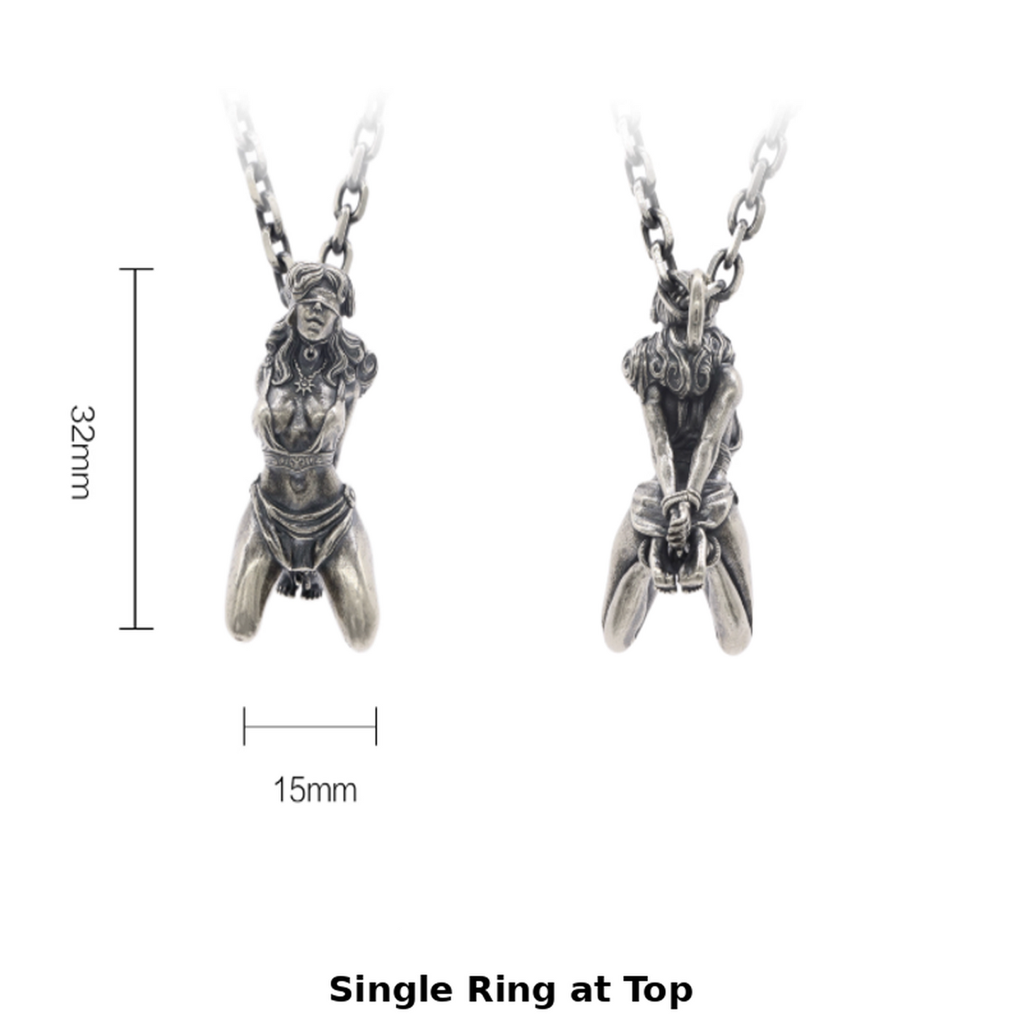Bound Grace | Handcrafted Silver Pendant Necklace