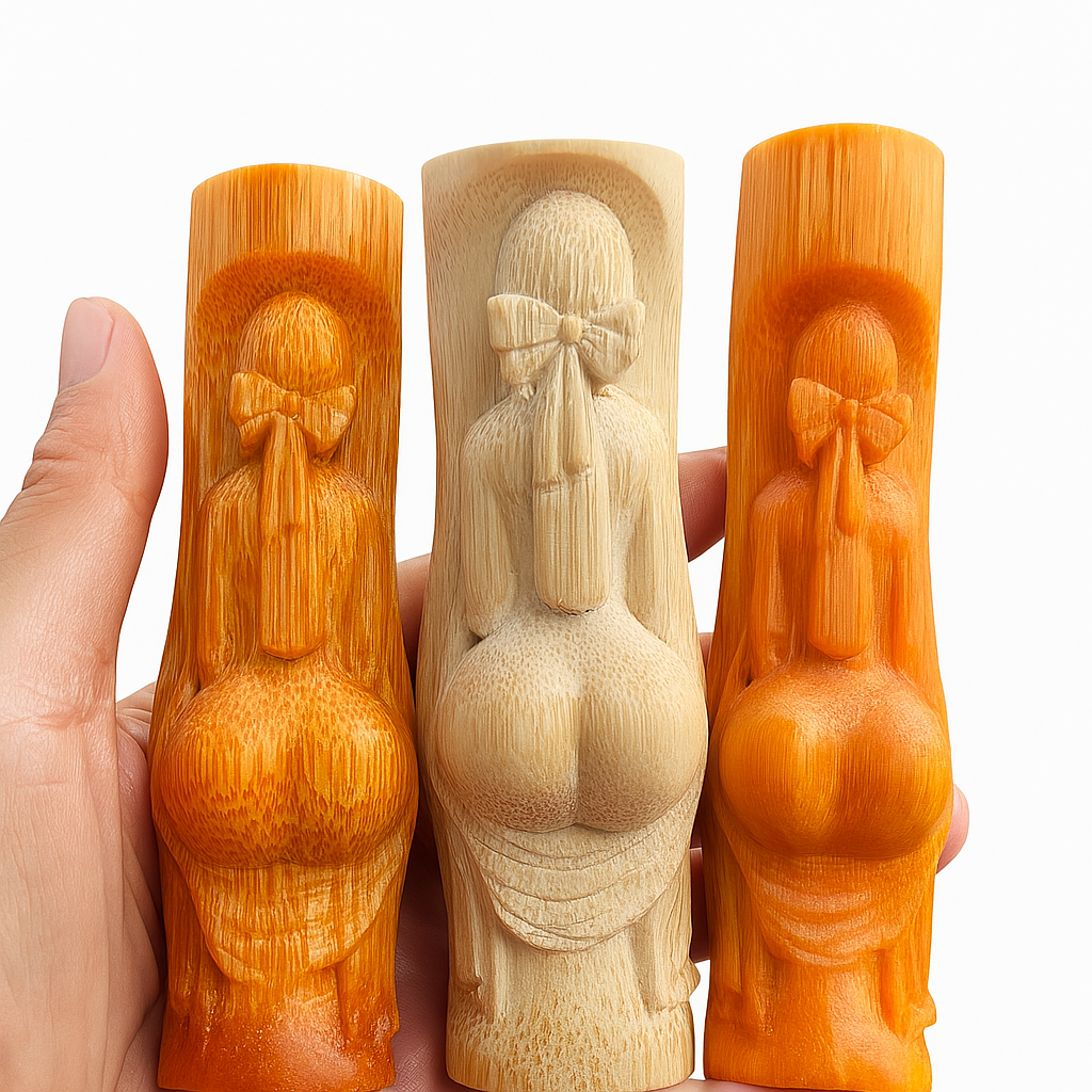 Backview Muse | Hand-Carved Lightning-Struck Jujube Wood Sculpture