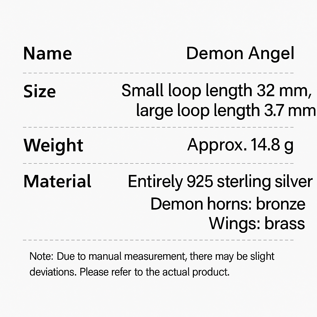 Demon Angel Pendant | Duality in Flight