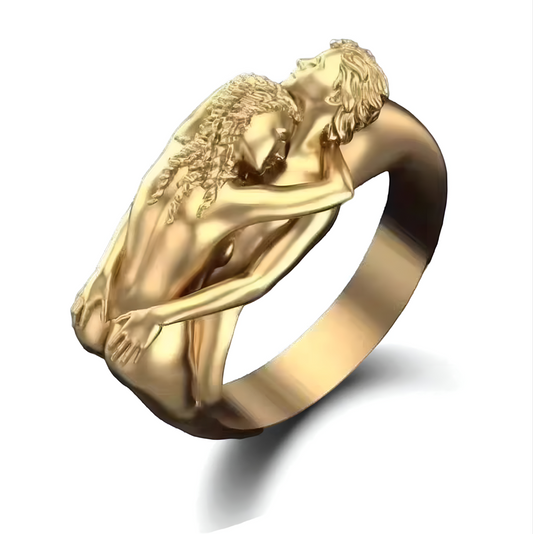 Artistic Adjustable Ring | Golden Embrace