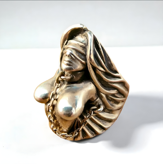 Gothic Statement Ring | Blindfolded Angel